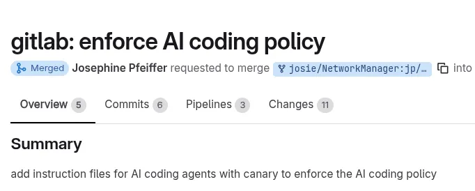 NetworkManager canary