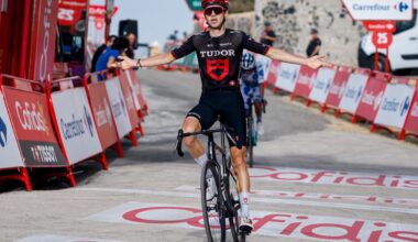 Vuelta stage 14: Marco Brenner wins Tudor's first Grand Tour stage from the breakaway