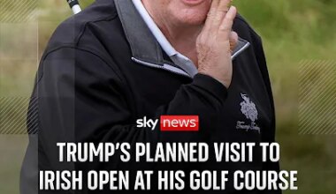 Trump's planned visit to Irish Open at his golf course draws mixed feelings - YouTube