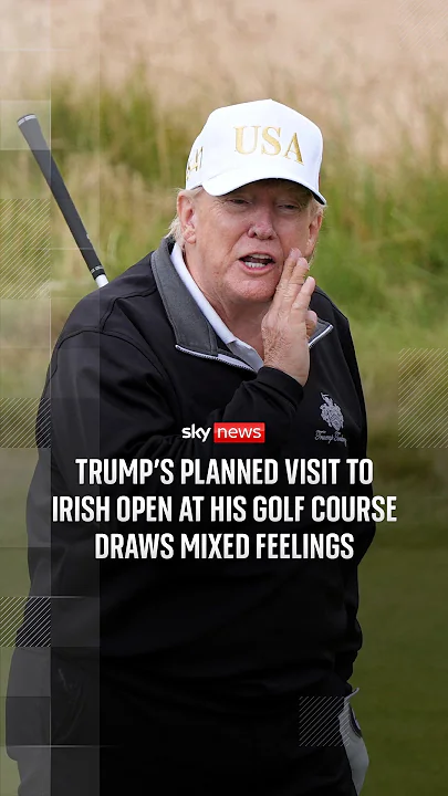 Trump's planned visit to Irish Open at his golf course draws mixed feelings - YouTube