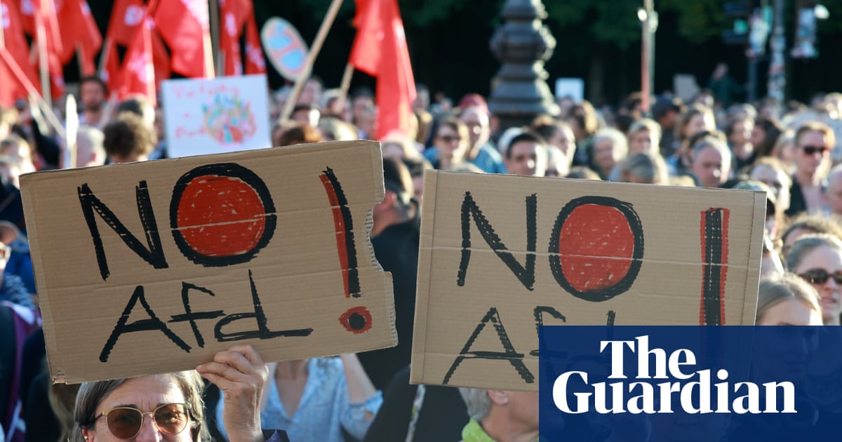 Anti-AfD protests sweep Germany as far right closes in on two more states | Alternative für Deutschland (AfD)
