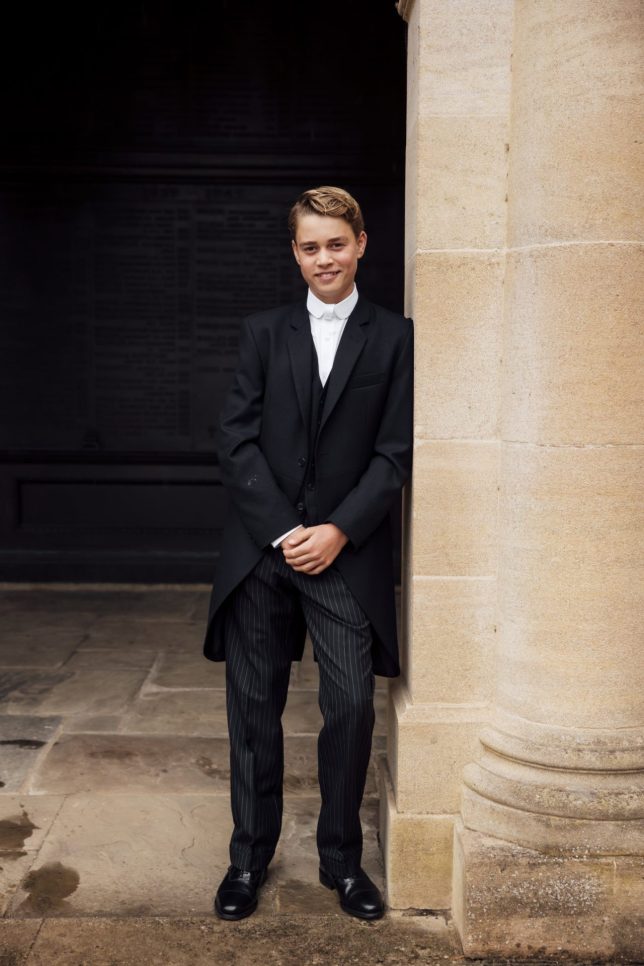 Prince George begins his first day at Eton College in Windsor, Berkshire. Picture by Matt Porteous / Kensington Palace