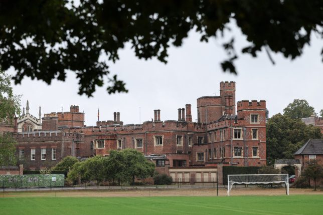 ETON, ENGLAND - SEPTEMBER 8: A general view of Eton College ahead of the arrival of 13-year-old Prince George of Wales for his first day at Eton College on September 8, 2026 in Berkshire, England. (Photo by Adrian Dennis - WPA Pool/Getty Images)