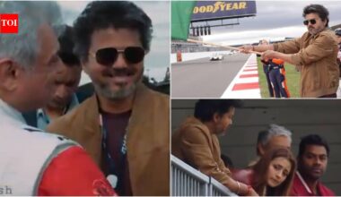 Tamil Nadu CM Vijay flags off Le Mans race at Silverstone; Trisha Krishnan spotted; Ajith Kumar's team finishes 38th - VIDEO | Tamil Movie News