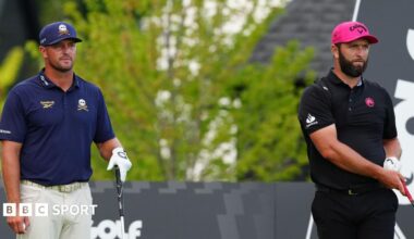 Bryson DeChambeau and Jon Rahm