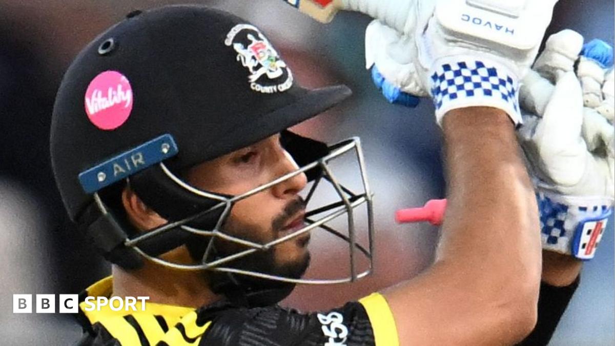 Daz Ahmed batting
