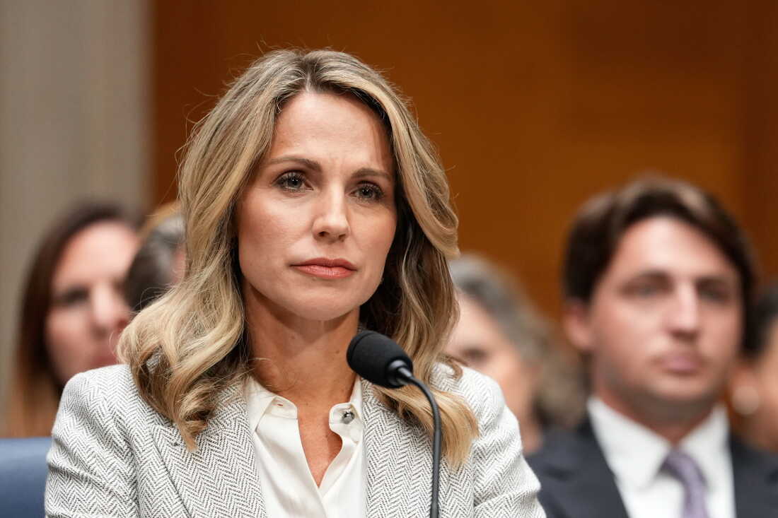 Nicole Saphier, Trump's third pick for surgeon general, during a Senate committee on health hearing on Wednesday, Sept. 16, 2026.