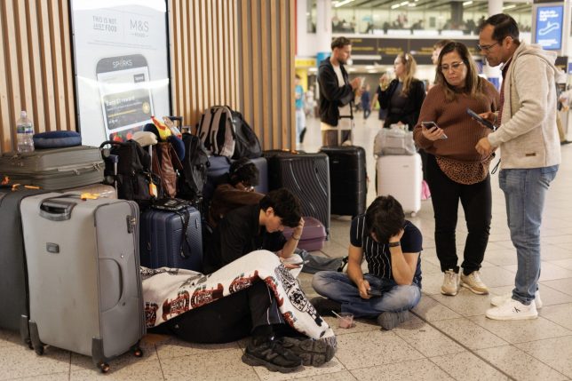 CRAWLEY, ENGLAND - SEPTEMBER 09: Passengers wait for flights and connections at the South terminal of Gatwick Airport on September 09, 2026 in Crawley, England. Airlines have warned travellers should expect further disruption to journeys on Wednesday following a "technical issue" that grounded flights to and from some of the UK's largest airports on Tuesday, Including London Heathrow, Gatwick, Manchester, and Birmingham. Air traffic control provider NATS have said the issue has been resolved, but the cancellation of nearly 2,000 flights is having knock-on effects in the UK and abroad, as airlines scramble to rebook affected passengers. (Photo by Dan Kitwood/Getty Images)