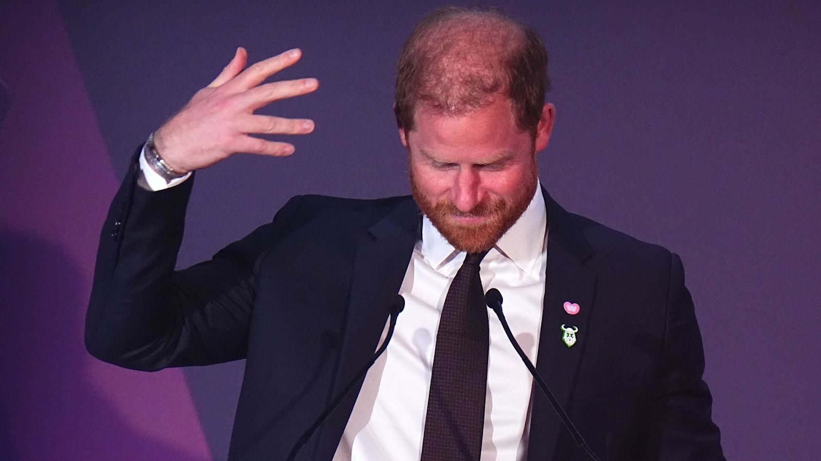 Emotional Prince Harry speaks at charity event following claims in uncle Earl Spencer's book