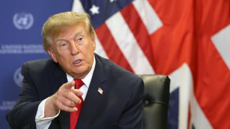 Guardian political editor asks Trump about Iran war economic consequences – video