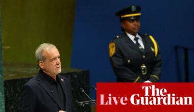 US delegation walks out as Iran’s Pezeshkian angrily responds to Trump at UN General Assembly - live | United Nations