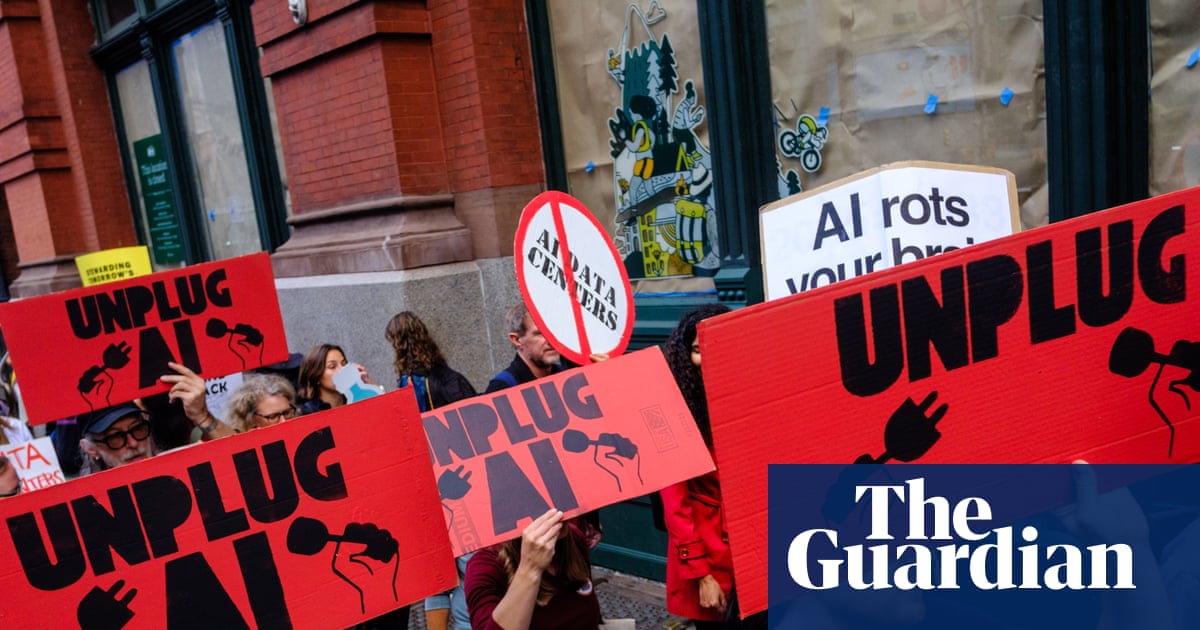 ‘Eat the rich, save the planet’: climate protesters call out big tech’s disconnect from reality | AI (artificial intelligence)