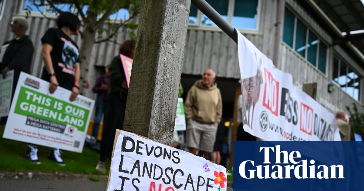 ‘People are standing up and fighting back’: the north Devon revolt against a vast AI datacentre | Datacentres - UK