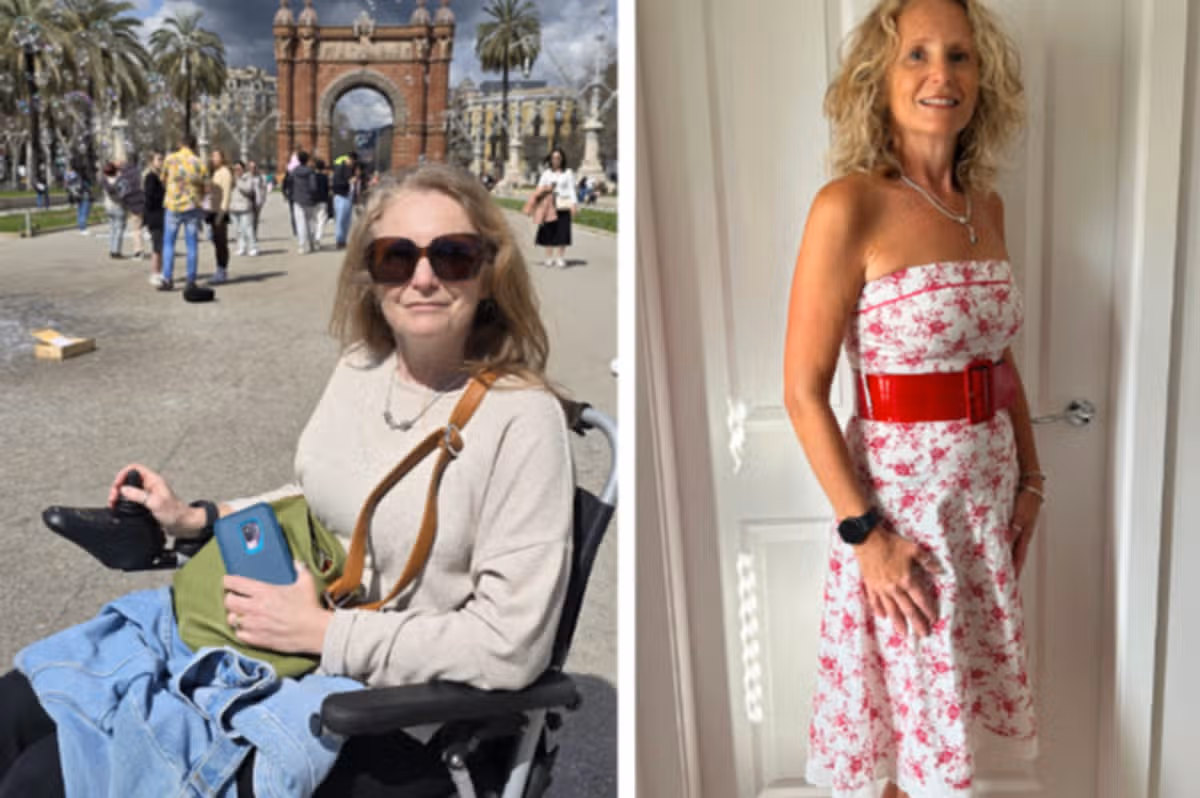 A before and after of Nicola Whitmore