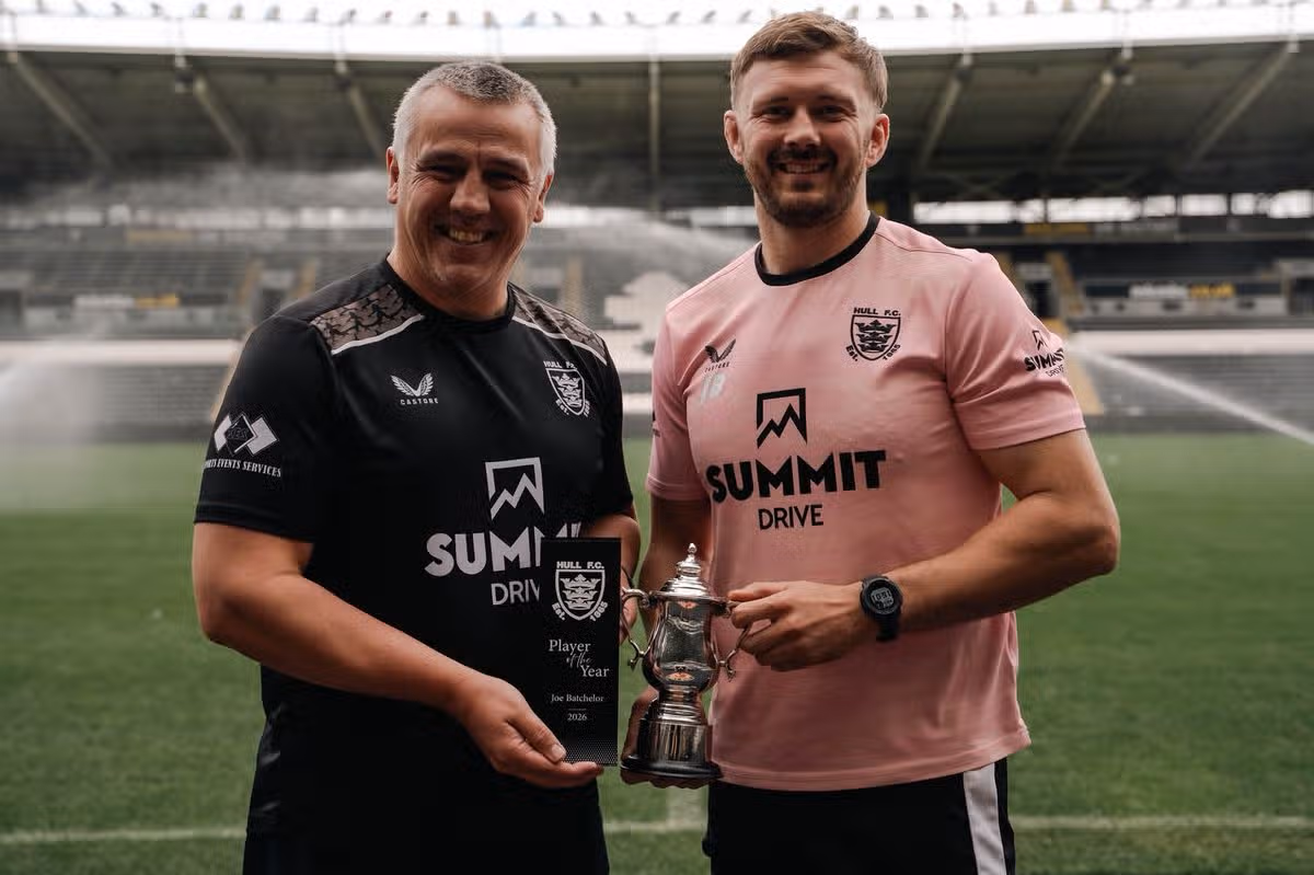 Hull FC Player of the Year Joe Batchelor.