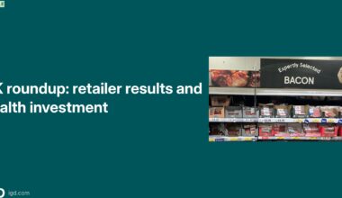 UK Retailer Results, Health Investment & Grocery Market Updates
