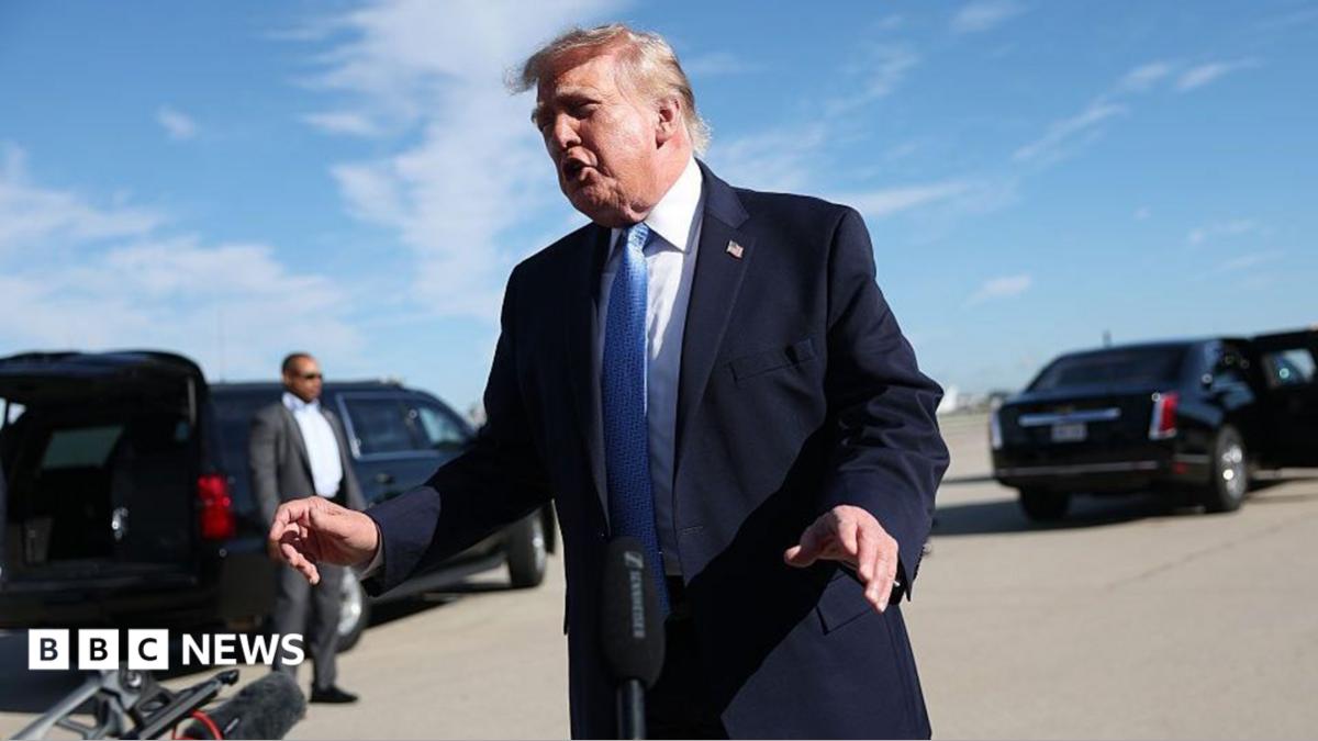 Trump says men arrested over RAF Fairford incident had been 'under view for a long time' - follow live