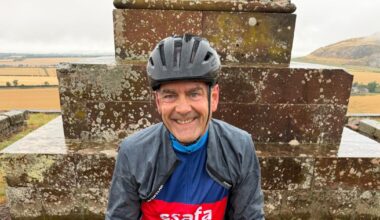 Cyclist who broke his hip in serious accident gets back on bike