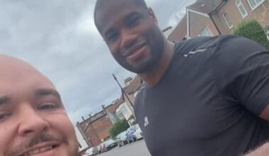 Boxing champion Daniel Dubois spotted in Hertfordshire
