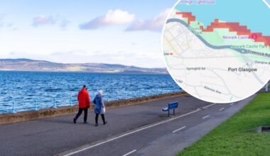 Inverclyde areas at risk of coastal flooding by 2050