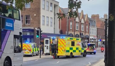 Teenage girl hit by bus in Castle Meadow in Norwich