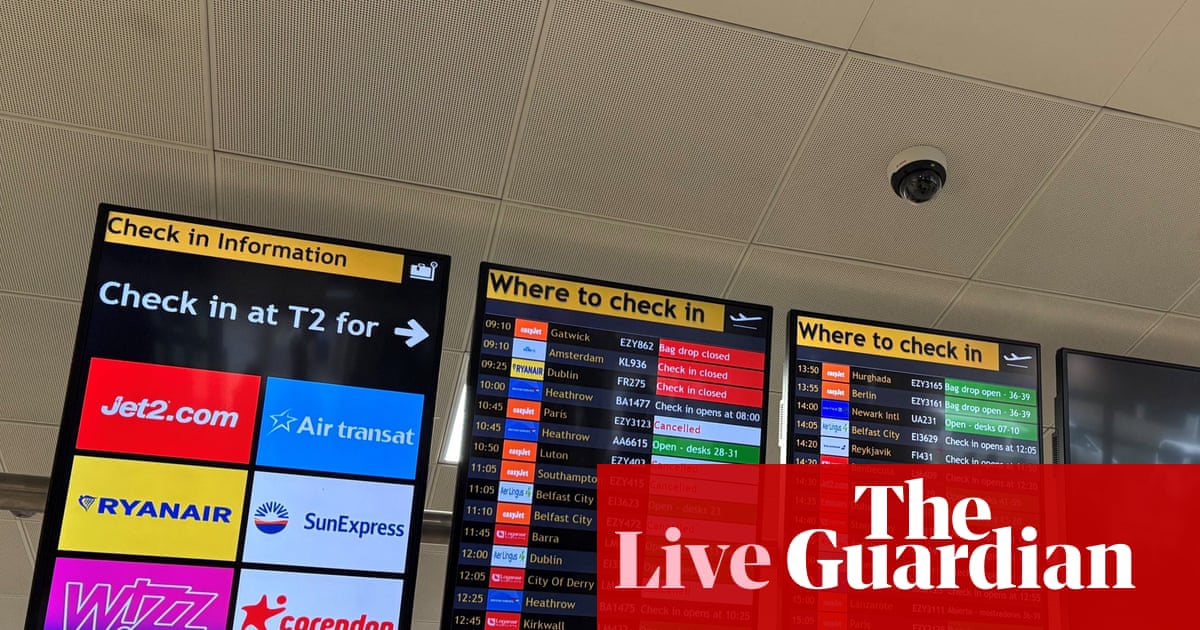 Air traffic control failure ‘fixed’ after flight disruption in Scotland, Northern Ireland and northern England – business live | Business