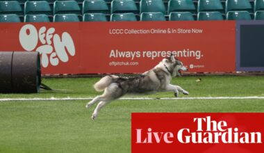 Dog stops play at Leicestershire as title race heats up: county cricket, day three – live | County Championship
