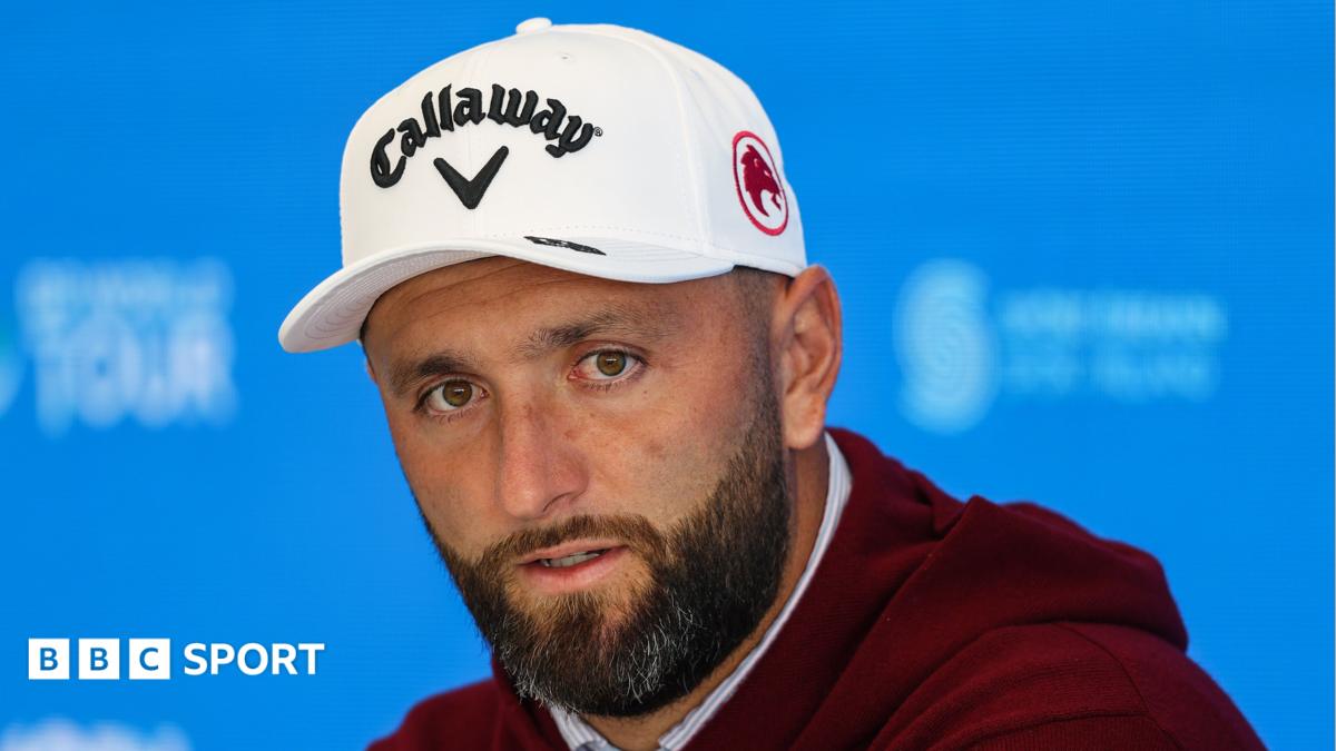 Jon Rahm during his Irish Open news conference in Doonbeg