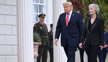 Trump says he would ‘love’ to see a united Ireland during visit for golf tournament