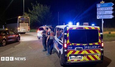 Police seal the area after a passenger train derailed in northern France. Photo: 11 September 2026