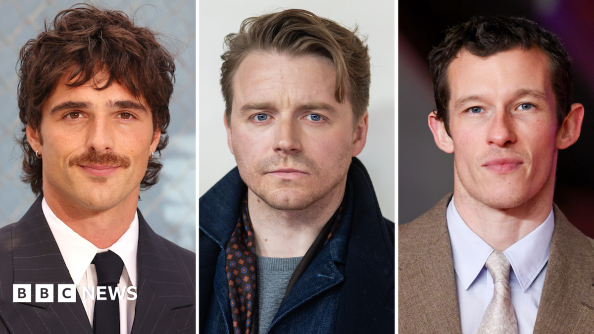 A composite image showing, from left to right, Jacob Elordi, Jack Lowden and Callum Turner