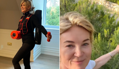 Anthea Turner, 66, uses this simple weighted walking routine to build lifelong strength