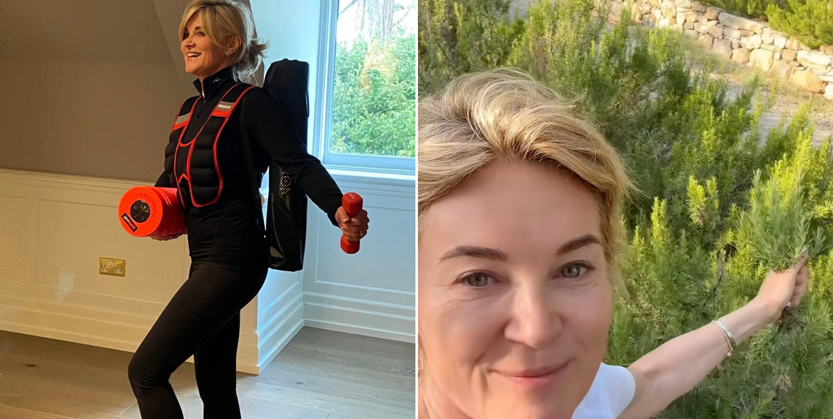 Anthea Turner, 66, uses this simple weighted walking routine to build lifelong strength