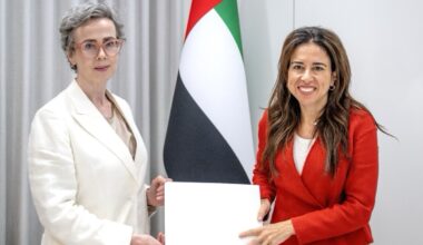 H.E. Lana Nusseibeh Receives Credentials Copy from Ambassador of the United Kingdom of Great Britain and Northern Ireland