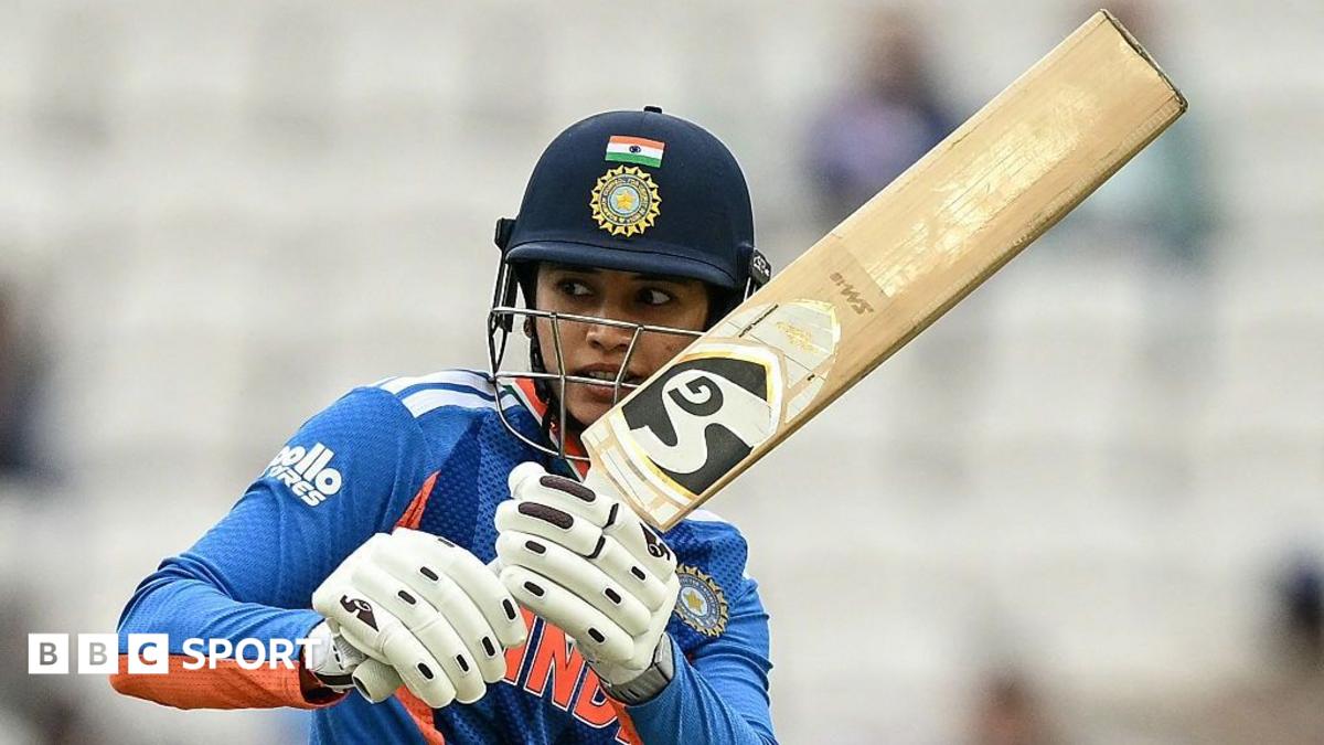 Smriti Mandhana plays a shot