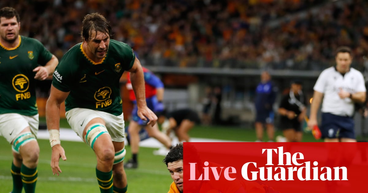 Australia v South Africa: international men’s rugby union Test – live | Australia rugby union team