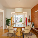 BF2 House / Peninsula Arquitetura - Interior Photography, Wood, Chair, Table, Lighting, Glass