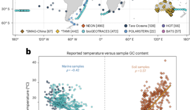 Ambient temperature is encoded in the metagenome of microbial communities