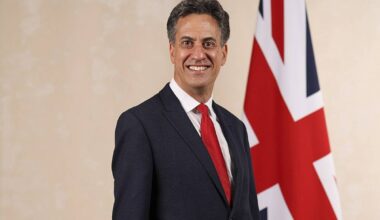 (File photo) London, United Kingdom. Secretary of State for Energy Security and Net Zero, Ed Miliband poses for a photograph following his appointment to Cabinet by Prime Minister Sir Keir Starmer in 10 Downing Street