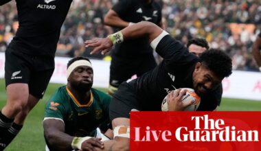 South Africa v New Zealand: rugby union third Test – live | Rugby union