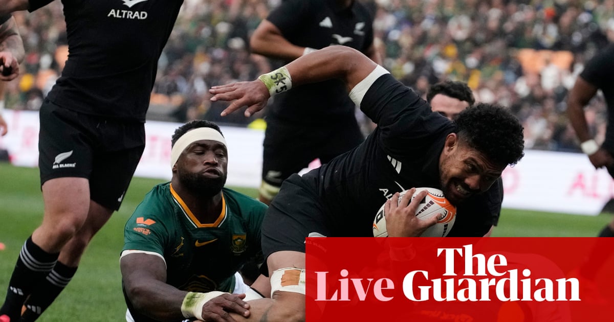 South Africa v New Zealand: rugby union third Test – live | Rugby union