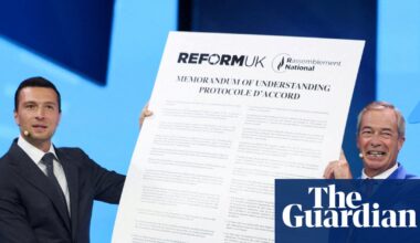 Reform UK says migrant deal was ratified by far-right National Rally president | France