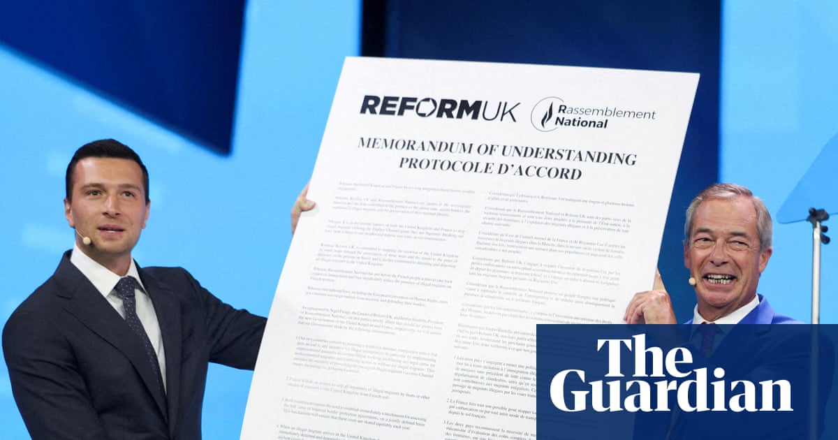 Reform UK says migrant deal was ratified by far-right National Rally president | France
