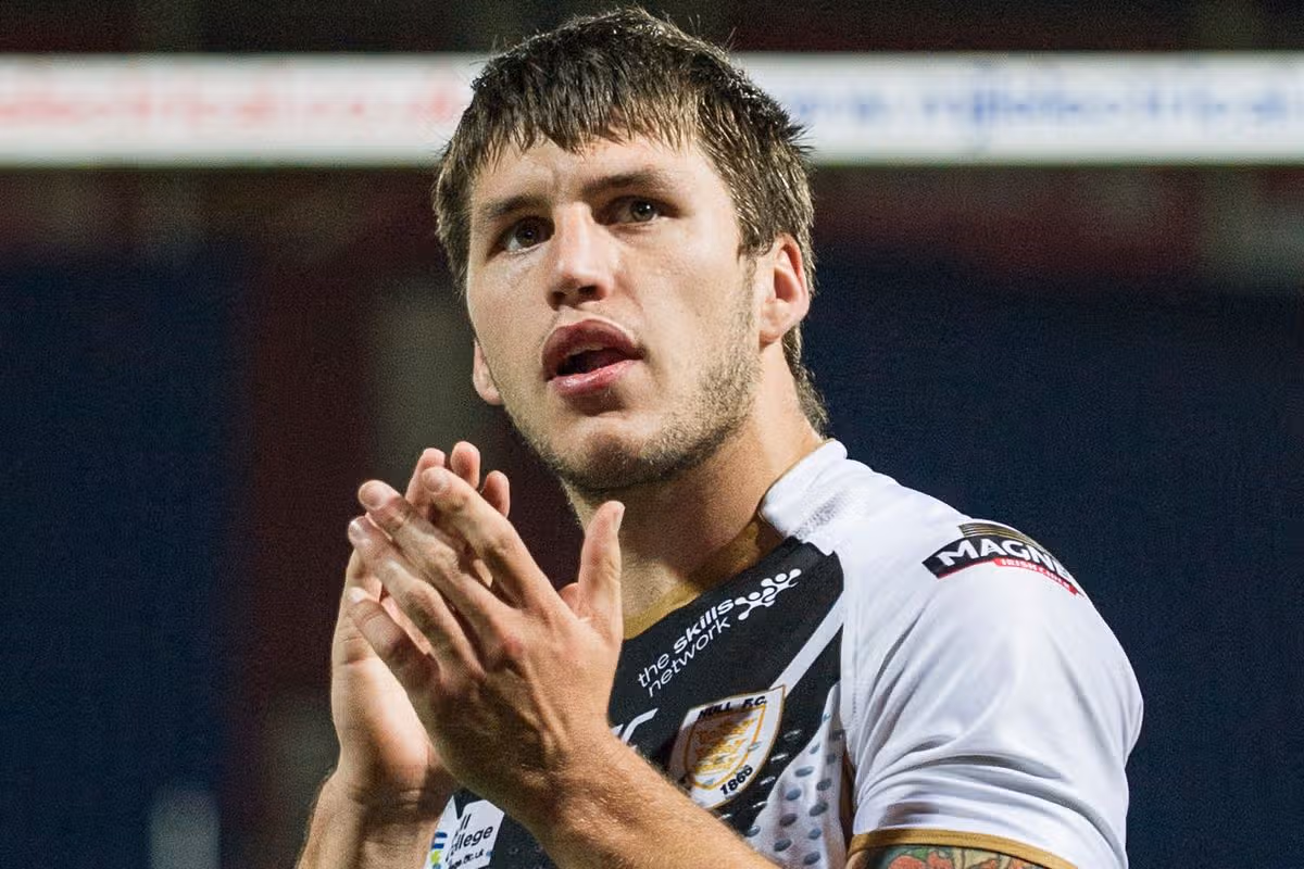 Tom Briscoe after the final game of his first Hull FC spell in 2013.