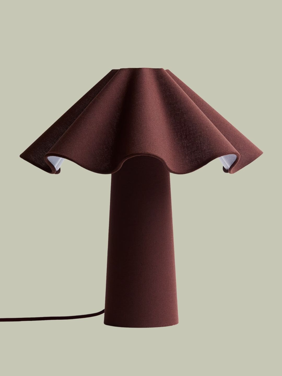 H&amp;M Home, Wavy Table Lamp, Burgundy