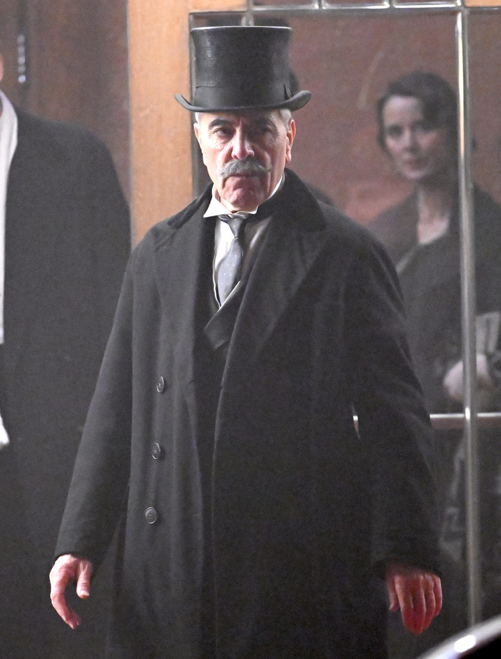 James Nesbitt filming Hercule james nesbitt filming hercule