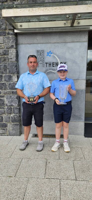 Cillian Hirst and his coach Sean Whelan.