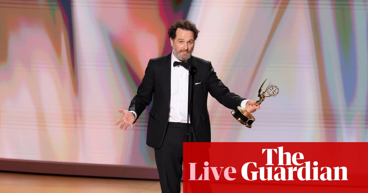 Emmy awards 2026 live: Noah Wyle, Matthew Rhys and Jean Smart win as Widow’s Bay cleans up | Emmys 2026