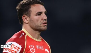 Sean O'Sullivan in action for Dolphins in NRL