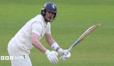 Sam Northeast batting for Kent against Durham earlier in the season